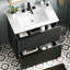 Meuble-lavabo de 30 po avec finition, lavabo en céramique, tiroirs pleine extension et glissières encastrées à fermeture en douceur pour un tiroir de rangement fonctionnel-720870021