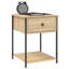 Allums 44cm W Iron Bedside Table-640343853-607737440