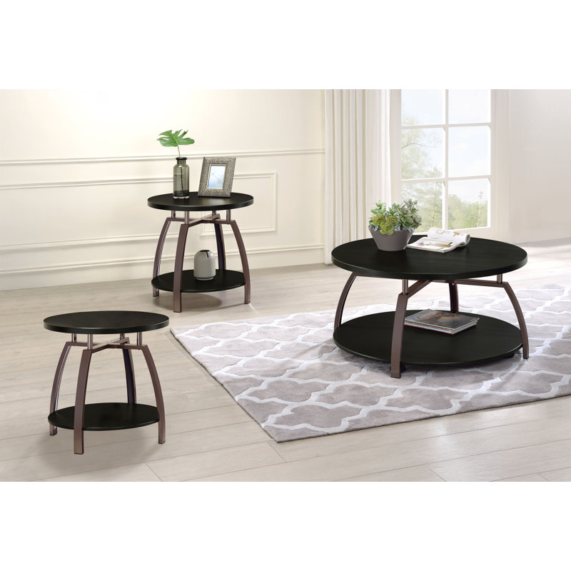 Wiktor 3-piece Coffee Table Set, 3 Pieces: Coffee Table, 2 End Tables