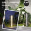 Lampe sur pied en rotin solaire