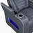 Eshan 73" Modern & Contemporary Top Grain Leather Power Double Reclining Loveseat with Wireless Speakers, Air Massage, Heat & Dual Center Consoles-548376155