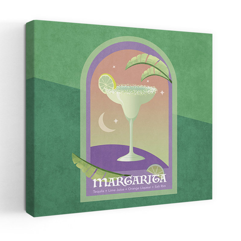 «Margarita Dreams», art rétro rétro paysage naturel, H 24 po x l 24 po