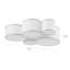 Plafonnier encastré cylindrique 5 lumières Cluster-2113411451