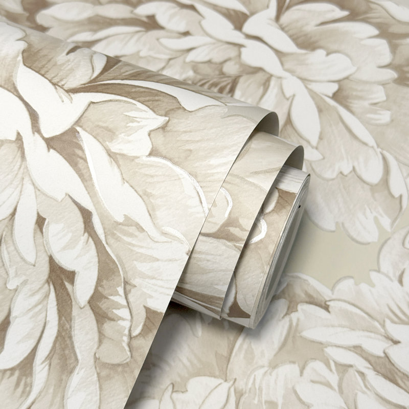 Imogen Floral Luxury Wallpaper, Beige