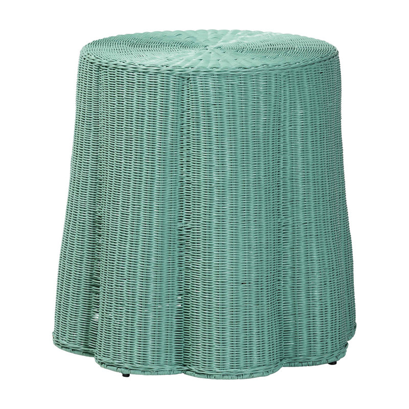 Console Scallop Natural Rattan