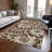 Alfonzo Washable Floral Indoor / Outdoor Rug-1970340774