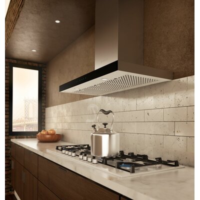 36"" Mezzano 600 CFM Convertible Wall Mount Range Hood in Stainless Steel -  Elica, EMZ636S3