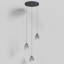 Luminaire suspendu grappe 3 lumières DEL Aliceann-54323069-54323068