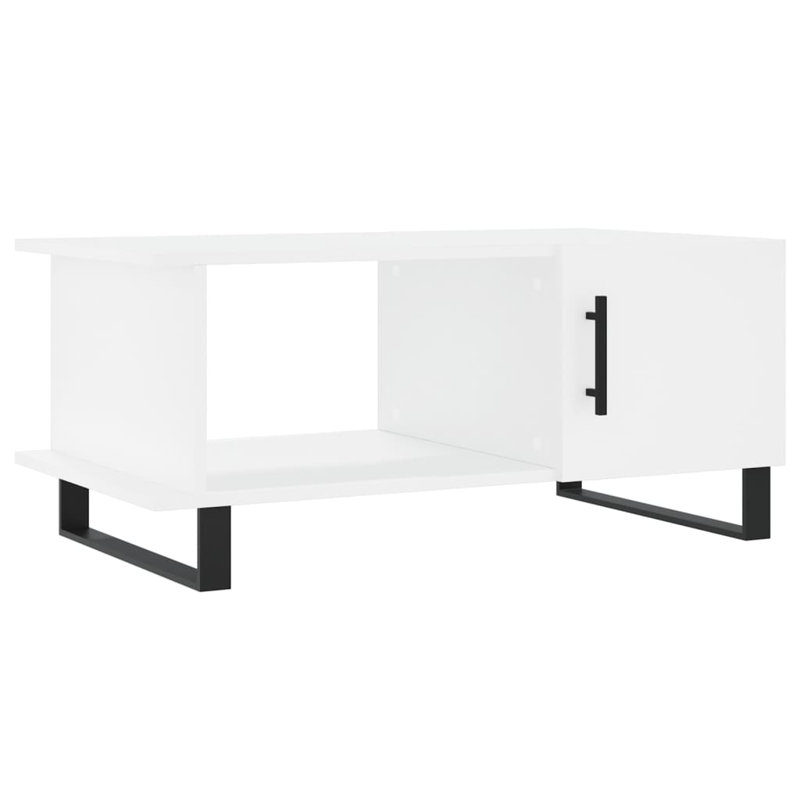 Malosi Sled Coffee Table with Storage, White