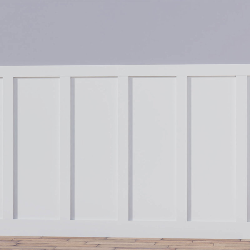 Ensemble de lambris Classic Shaker, 56 po, Large anneau réglable de 12 à 15 po