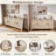 Buffet avec porte symétrique Sunburst et tablettes réglables-590291865