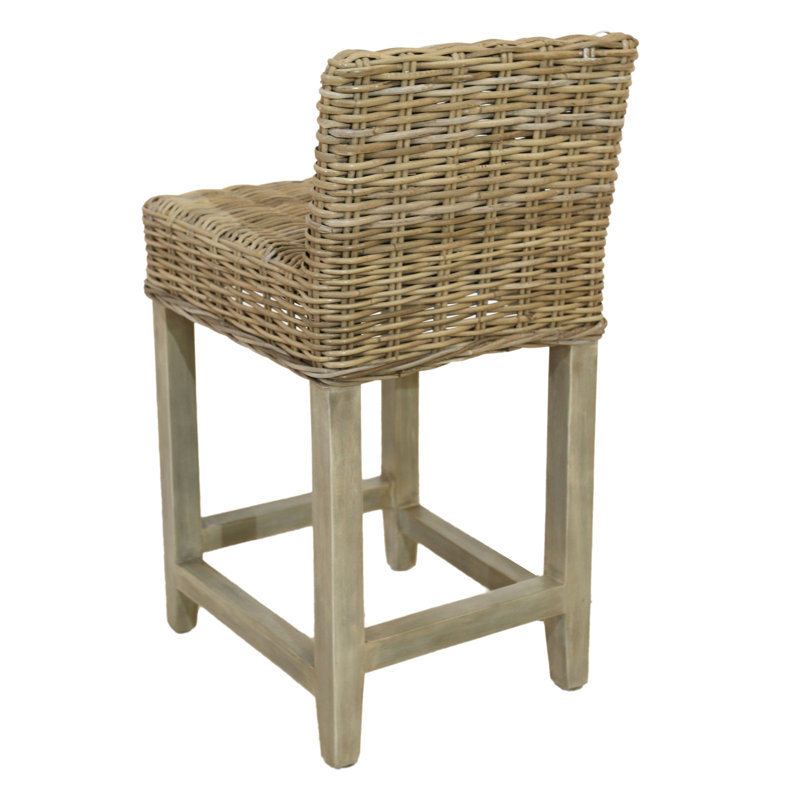 Baxter Stool with Solid Wood Frame