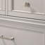 Commode 6 tiroirs grise (miroir non inclus) (commode)