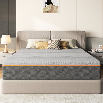 10 Inch King Size Memory Foam Mattress, Breathable Cooling, Medium Feel, Fiberglass , - Relieving, With Tea And Charcoal, Safe Materials, Us Foam, Cover, Compressed For Easy Delivery, Fits Most Bed