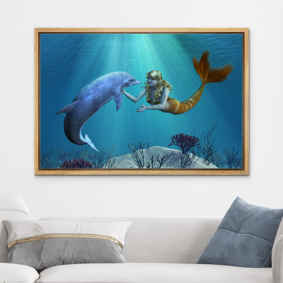 «Dolphin and Mermaid Under The Sea» sur