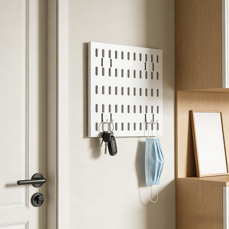 Support de rangement mural polyvalent pour égouttoir mural Rack No Punch, White