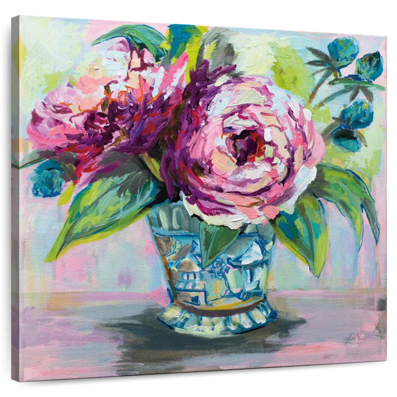 Harnek pivoines roses délicates I, H 24 po x l 24 po