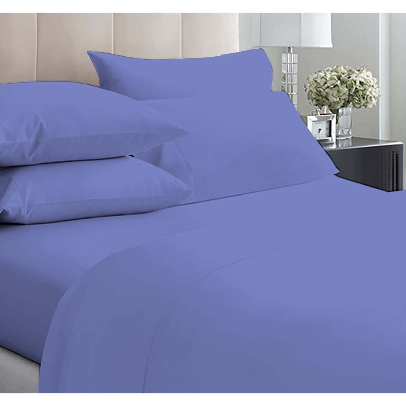 6-Piece Premium Deep Pockets Microfiber Sheet Set, Full, Violet