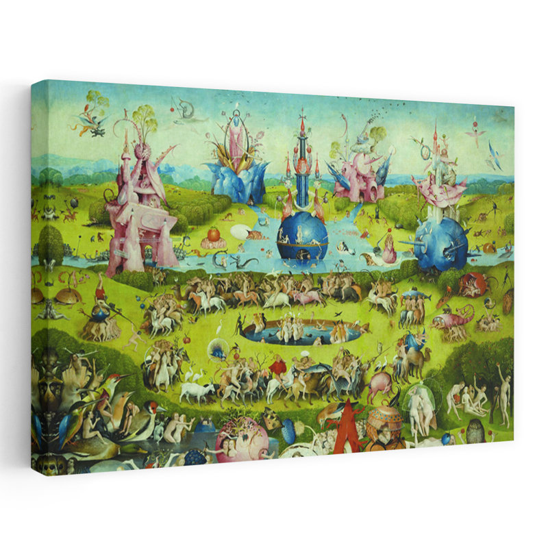 «Top of Central Panneau», impression d'art mural classique de la faune surréelle, H 40 po x l 60 po