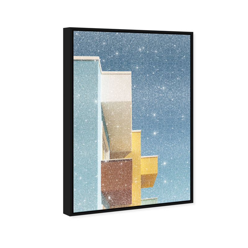Orthogonal Sky View Print by Oliver Gal, 11"H x 16"W, Black Floater Frame