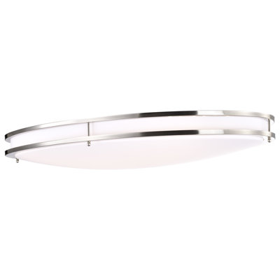 Plafonnier encastré simple ovale à DEL 1 lumière 32,5 po Myrique