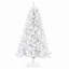 Arbre de Noël artificiel blanc 6 pi avec lumières DEL pré-installées-59459251-59459277