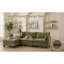Canapé moderne en chenille vert moderne, canapé compact à 2 places avec deux ports de chargement USB et poches latérales, petit canapé pour chambre, bureau, appartement.-131141844