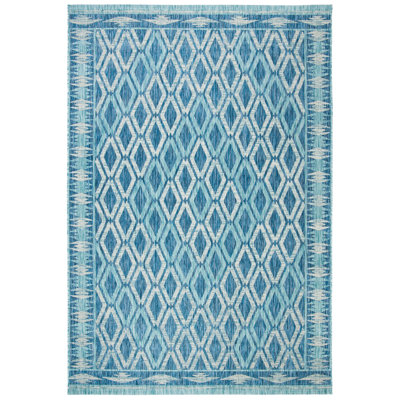 Tapis d'intérieur / extérieur à motif géométrique Amarien Performance