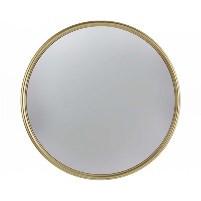 Gold Round Mirror