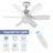 Fans Lights With Remote, 6 Speed 3 Color Fan Lights In Summer With Extender
