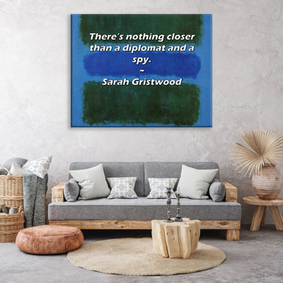 Astoria Grand Gallery Wrapped Canvas By Sarah Gristwood: "There’s nothing closer than a diplomat and