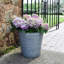 Ribbed Metal Planter-28165618-28165620