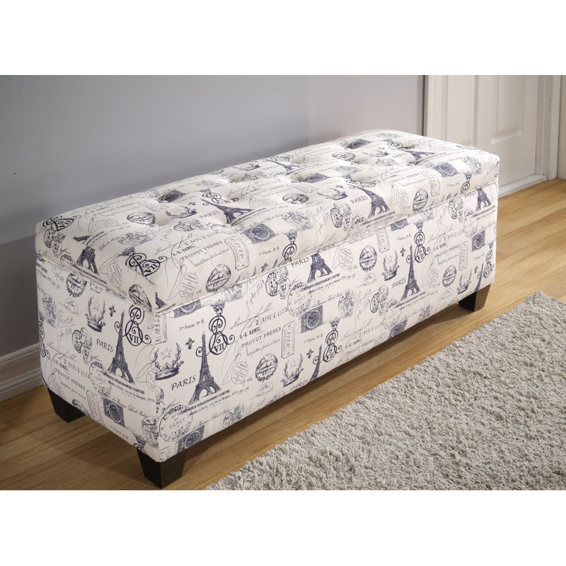 Avalynn Shoe Storage Bench, French Stamp Onyx, Large