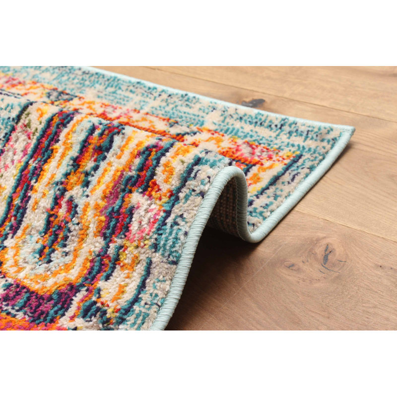 Lotus Blue Rug 8'0" x 10'0", Rectangle 8' x 10'