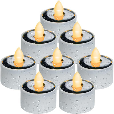 Paquet de 8 lumières à thé solaires à DEL