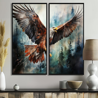 Art amérindien Spirit of Eagle - art mural brun