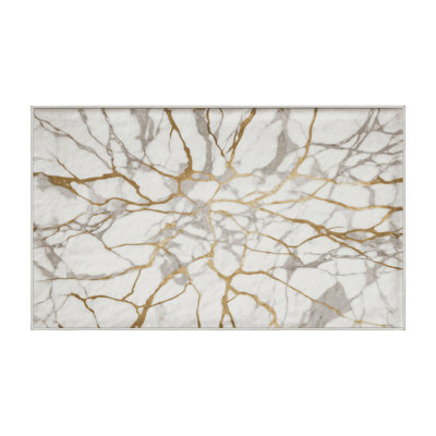 Machine Washable White Area Rug