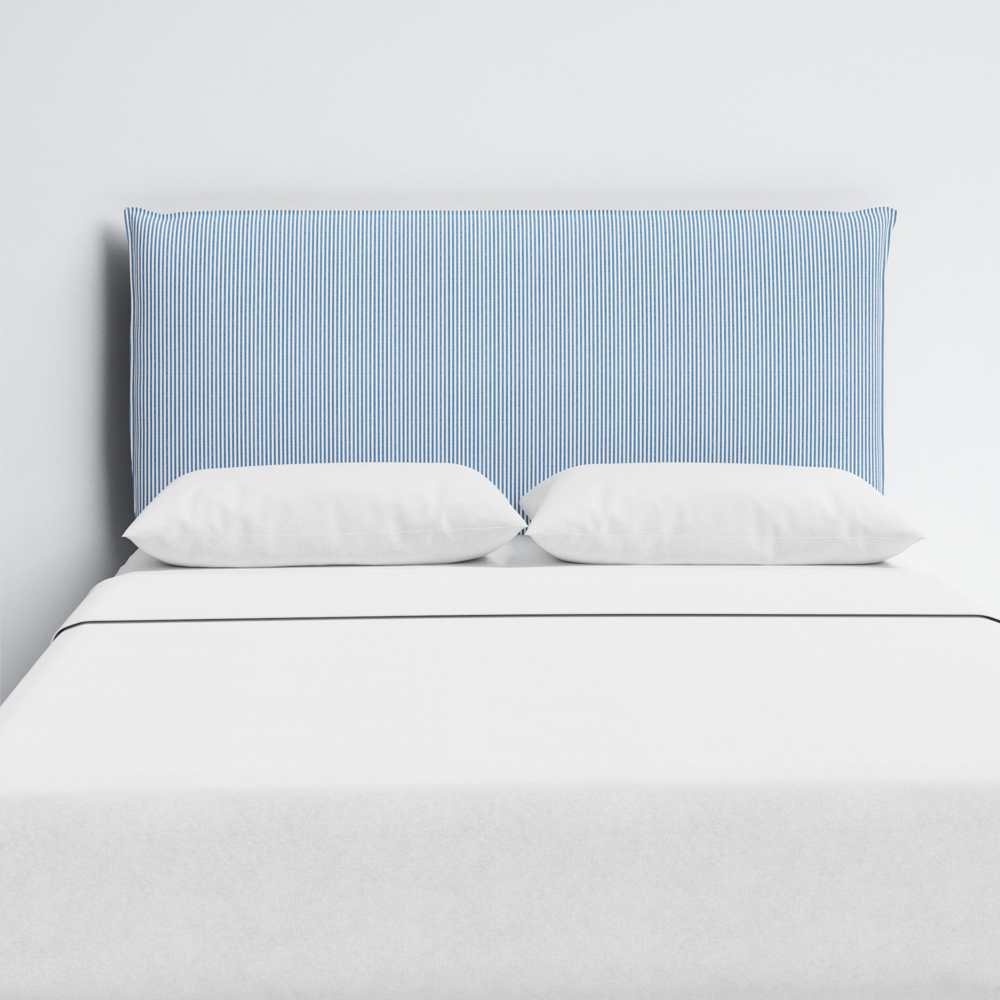 Bessinger Headboard, Queen, Prep Stripe Blue