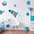 Rocket and Planets Wall Stickers-94610257