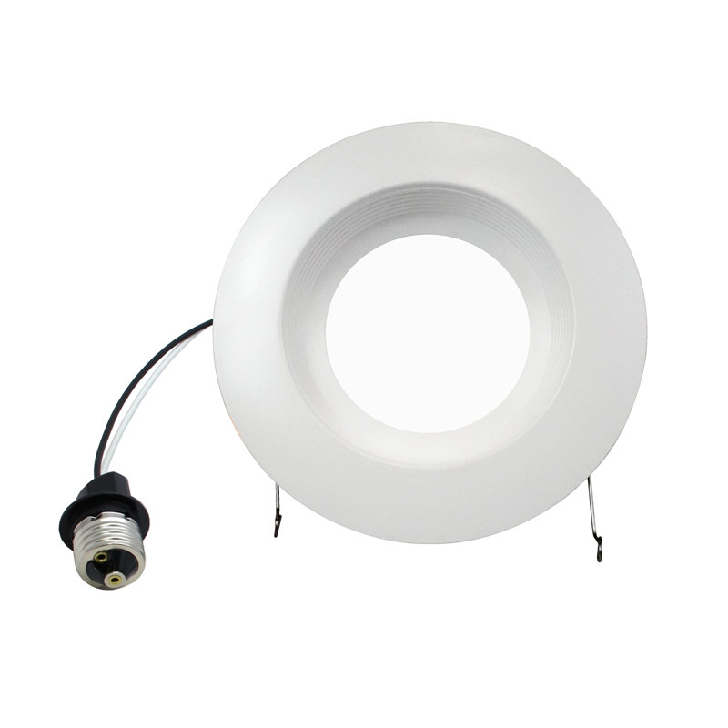 Dimmable Circle Flush Mount, White Baffle, 878, 3000K
