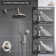 Retro Wall Mount 2 Function Rainfall Shower System with 3 Setting Handheld, Rough-In Valve and Diverter
