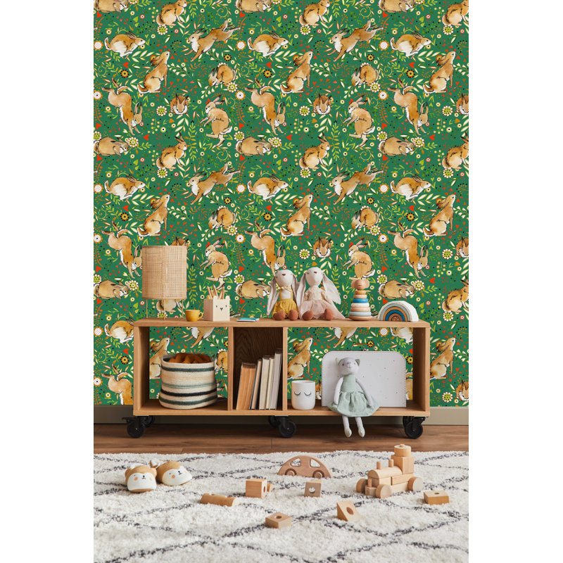 Panneau de papier peint Trini, L 18,75 po x l 25 po, Vinyle