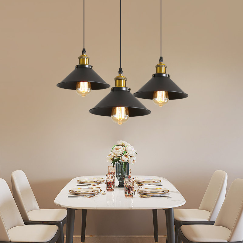 Montpelier 3 - Light Kitchen Island Cone Pendant Light