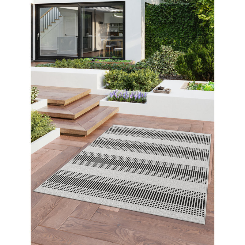 Strawn Striped Area Rug, Rectangle 120 x 170cm