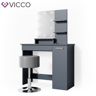 Fontanez Dressing Table with Mirror