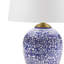 Lampe de table bleue en céramique
