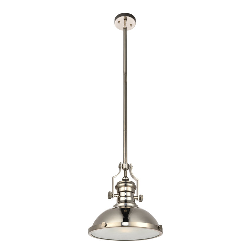 Londyn 1 - Light Single Pendant, Polished Nickel