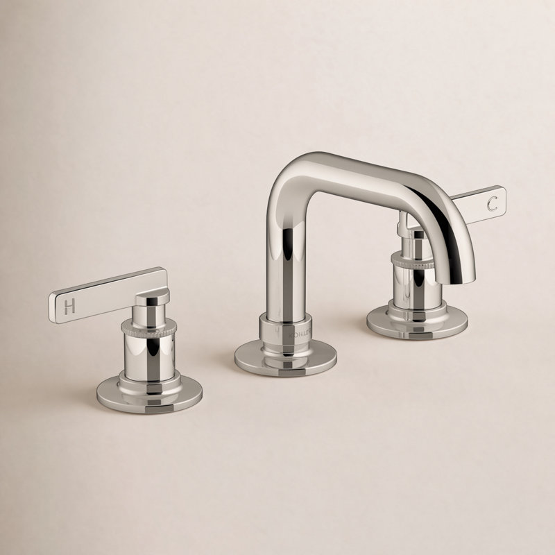 Castia by Studio McGee Widespread Bathroom Sink Faucet 1.0 GPM, Vibrant Polished Nickel