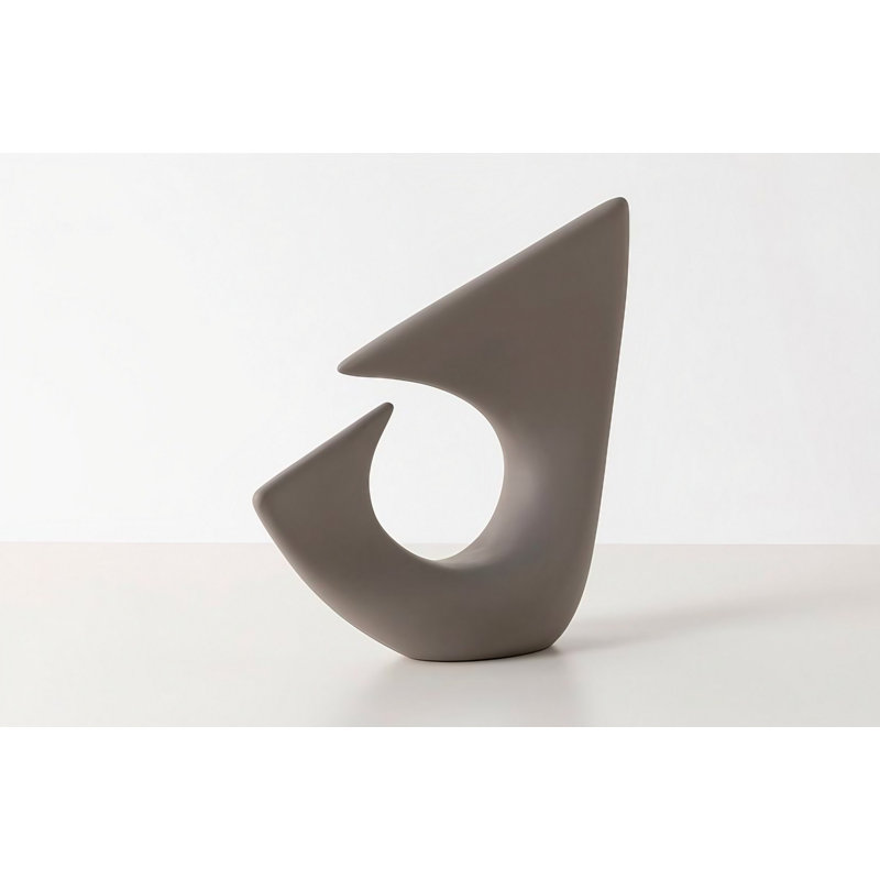 Croyl Ceramic Table Vase, 28cm H x 11cm W x 28cm D, Mink