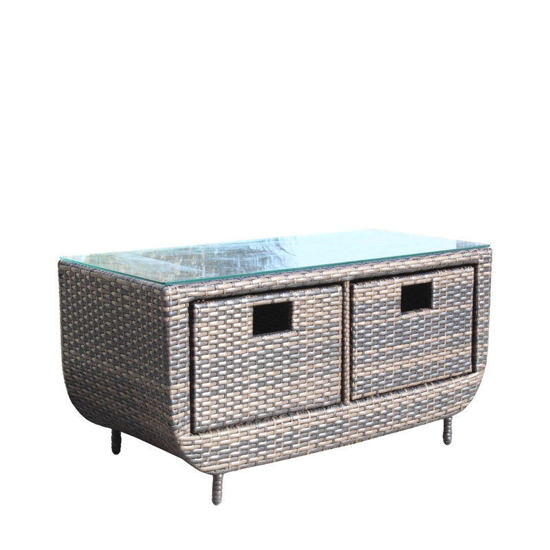 Table basse avec verre trempé